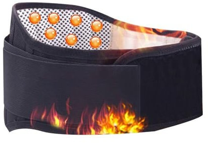 Heated Back Support Belt Self Heating Waist Brace Magnetic Therapy Lumbar Support Belt Back Brace Adjustable Waist Kidney Warmer Abdomen Belt Lower Back Support Belt for Women Men Back Pain Relief