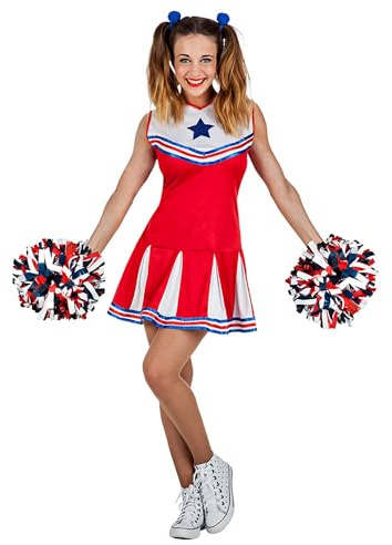 Boland Cheerleader Holly Kostüm für Damen | Mehrfarbig