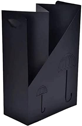 Umbrella Stand Umbrella Holder Creative Simple Umbrella Stand Home Office Supermarket Umbrella Bucket Hotel Lobby Storage Umbrella Holder Rack Umbrella Stand for Hallway (Color : A-Black)