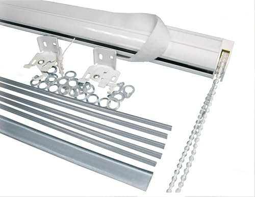 Sistema para Cortinas Romanas para Persianas Romanas Mecanismo para Estores con Cadena, Lado de Control: Derecho (120 cm)