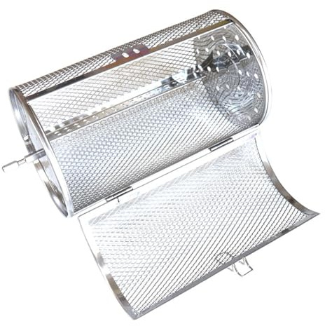 Rotisserie Basket- Peanutt Baking Rotary, Rotisserie Rod Basket | Stainless Steel Grilled Cage Basket, Rotisserie Grill Rotary Baking Cage For Coffee Bean Bbq Grill Bakeware Tool Air Fryer