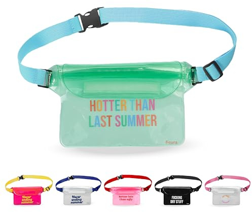 Fisura – wasserdichte Tasche. Durchsichtige und wasserdichte Gürteltasche. wasserdichte Tasche mit verstellbarem Gürtel. 22,5 cm x 12,5 cm.