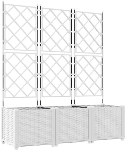 vidaXL Macetero de Jardín 3 pcs 120 x 40 x 143 cm Acero, Jardín y Terraza, Maceta de Acero Moderna, Resistente al Clima, Contenedor Duradero para Plantas, Decoración de Patio