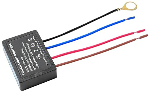 Módulo de control de la lámpara táctil con sensor de atenuación de 3 niveles, interruptor de atenuación táctil universal para reemplazo de lámparas, escritorio y kit de reparación de luz nocturn