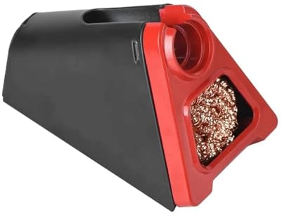 Fegtrtyoa Electric Soldering Iron Stand Holder with Welding Cleaning Copper Ball High Temperature Quality Safety Red