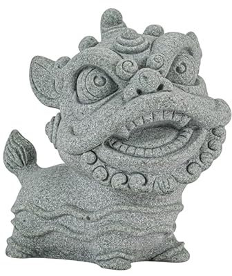 Animaux De Bureau Grand thé en grès vert de Style chinois, ornements for animaux de compagnie, bête mythique créative, aménagement paysager d'aquarium, décoration de jeu de thé de bureau Animal De Thé