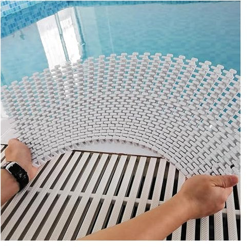 PPS - Rejilla de plástico para desagüe de piscina, duradera, antideslizante, para desagüe de ducha, entradas al aire libre y patios, rejilla de parrilla empalmable, 30 x 100 cm