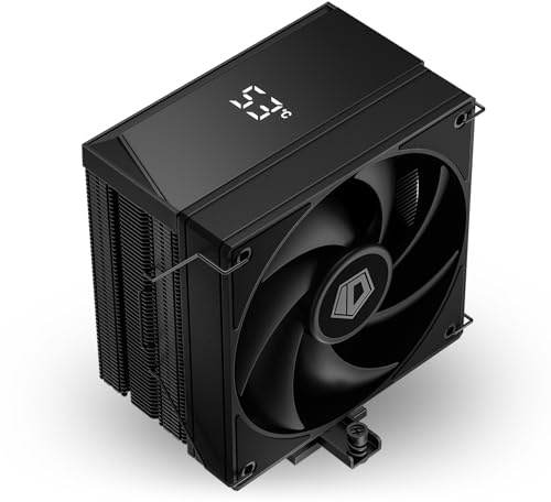 ID-COOLING FROZN A410 TD CPU Air Cooler, 4 Heat Pipes, 120mm High-Performance Fan, Real-Time Temperature Display, Pre-Applied Thermal Paste, Compatible with Intel LGA 1700/1200/115X & AMD AM5/AM4