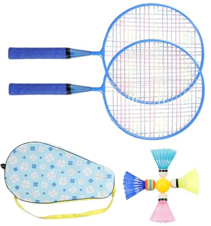 Opdestn Jeu de Volants,Raquettes Et Volants De Badminton Extérieur | Raquette à Prise Confortable Complète - Équipement Sportif Extérieur pour, Adolescents et