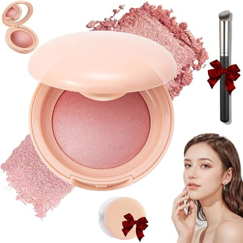 Fard Illuminante Cotto, Fard Luminoso in Polvere - Formula Multiuso, Far Luminoso Soft Pinch, Finish Naturale, Colore modulabile, Contorno e Illuminante per Tutte le Carnagioni (01#)