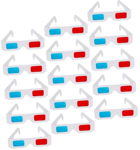 TOGEVAL Occhiali 3d Anaglifi Rosso Blu in Carta Per Film 3d Confezione Da 40 Pezzi Di Film e Giochi Accessori Portatili Per Feste e Intrattenimento Familiare