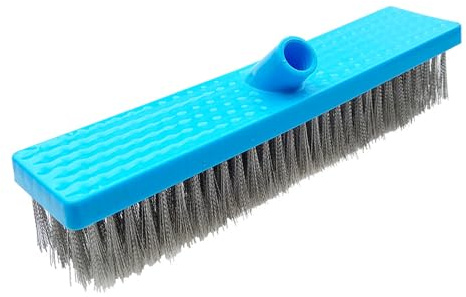 SENRISE Heavy Duty Yard Wire Broom, 30cm Brush Wires no Handle | Roof Scraper Moss Removal Outdoor Broom Deck Scrubber Moss Remover Tool for Cleaning Moss Weed Garden Patio Pool