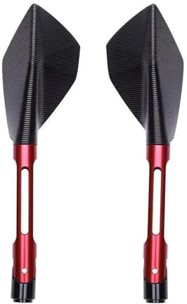Motorrad Zubehör Aluminium Rückansicht Rückspiegel Seite Spiegel Für Z900 Lenkerendenspiegel(Red)