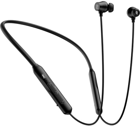 Rythflo Active Noise Cancelling Kopfhörer – 60 Std. Akkulaufzeit, In-Ear Bluetooth-Kopfhörer mit 3 KI-Mikrofonen und ENC, Magnetische Nackenbügel kopfhörer mit Multipoint-Verbindung