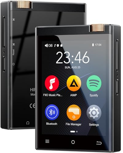 HiFi MP3 Player with Bluetooth and Wifi, Oilsky Lossless DSD High-Resolution Digital Audio Music Player, High-Resolution Portable Audio Player with 64GB Card, Supports up to 1TB