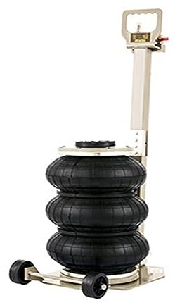 Pressa Idraulica, Martinetto pneumatico ad aria con borsa tripla da 3 tonnellate / 5 maniglia regolabile 40CM for auto a sollevamento rapido Van SUV Strumento di for(3 Ton Red)