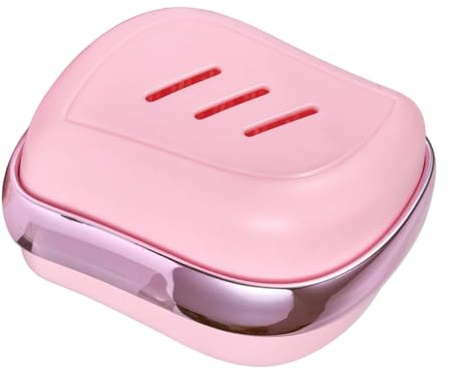 Nishiyuenyi Haarshampoo Bürste 2 in 1 Doppelkopf Haar Kamm Shampoo Bürste Kopf Schrubber Gesicht Reinigung Bürste für Sanfte Reinigung für Erwachsene, Pink A