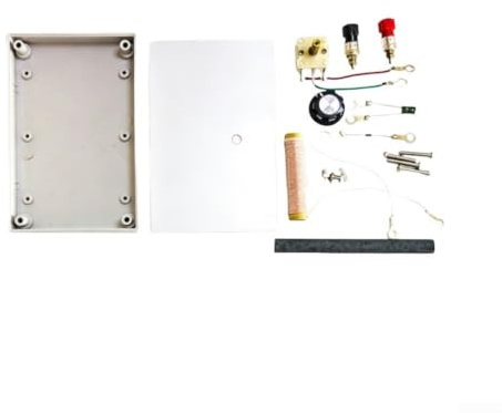 för kristallradio gör-det-själv-kit, elektronikkit, ingen lödning för nybörjare