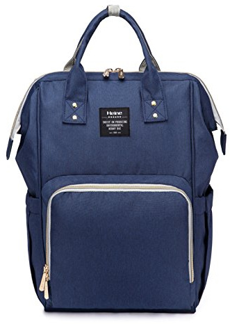 Heine Tasche Wickelrucksack Wickeltasche Reise Windeltasche Rucksack Babytasche Mama 10182 Dunkelblau
