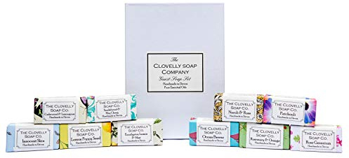 Clovelly Soap Co Natürlich handgemachte Mini Gästeseife Geschenkset 10 Stück