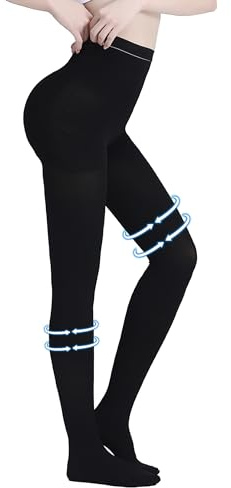 AMZAM® Medical Compression Pantyhose for Women & Men,Opaque, Firm Support 15-20mmHg Graduated Compression Stockings, Help Relieve Swelling Edema Varicose Veins, Nursing