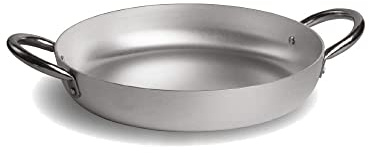 PARDINI - Cazuela profesional 3 mm, de aluminio, diámetro 32 cm, altura 6,5 cm, 2 asas