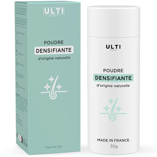ULTI Paris Streuhaar zur Haarverdichtung & vollem Haar.100% Natur! Schütthaar bei Haarausfall und lichtem Haar - Haarpuder - 27g (Rotbraun) (27g, Rotbraun)