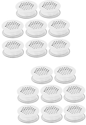 DOITOOL 2sets Edelstahl Runde Vent Löcher Für Schrank Kleiderschrank Box Belüftung 8 Stücke * 2