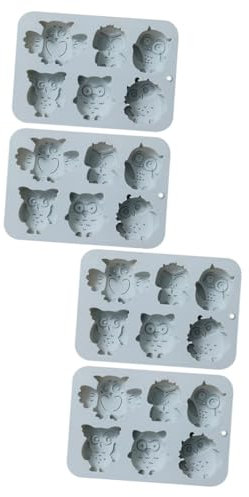 MAGICLULU 4pcs DIY Cake Baking Mold Non-Stick Silicone Mould for Simple Baking Tray for Making Cakes at Home
