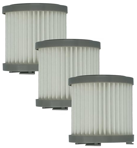 vhbw 3x filtre compatible avec AEG TORNADO TOP5-21TG | TOP5-18IW, TOP5-14EB aspirateur - filtre HEPA noir / blanc