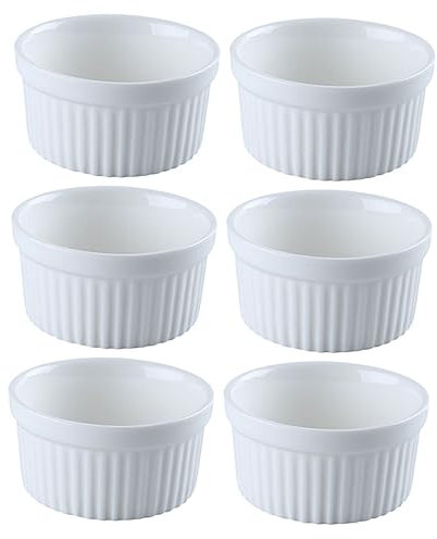 MUCKLILY Nudelschalen 6St Souffle-Backschale Dessert-Backschalen Dessert-Auflaufform geschenk zum einzug geschenke für den einzug Backformen aus Keramik Puddingschalen backen Brot Ofen