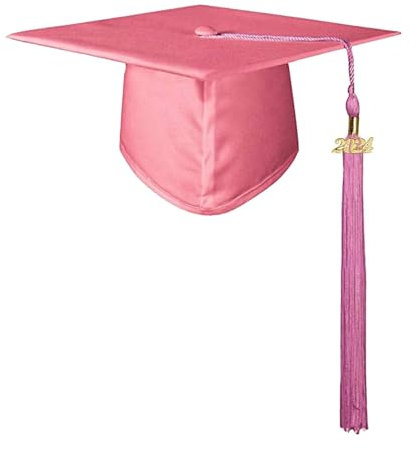 Blandoom Graduation Hat for Adult 2024 Graduation Cap for Kids Mortar Board Graduation Hat Cap Grad Hats With Tassel Boys' School Uniform Accessories Boys Girls Dress Up Props
