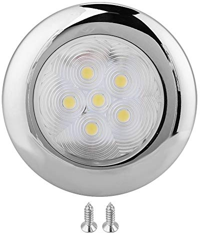 Zohisin For Marine Boat Yacht 6 LED Dome Light Lamp 12V DC Stainless Steel White