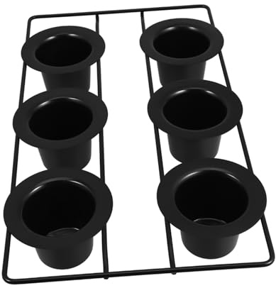 Amosfun 6-Cup Nonstick Carbon Steel Muffin Pan Deep Pudding and Cupcake Bakeware for Oven Baking Jumbo Deep Cups Home Use