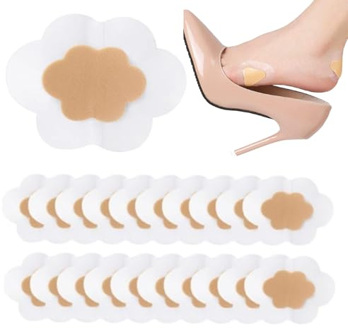 50 Apósitos Ampollas Pies, Protector Talón, Tiritas Antirozaduras Para Prevenir Ampollas, Almohadillas Para Pies Adhesiva Invisible