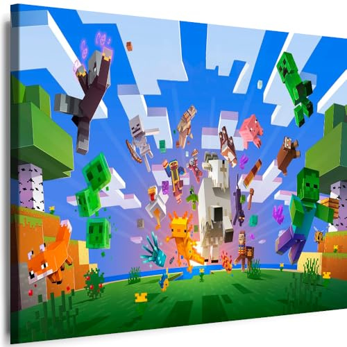 Myartstyle Leinwand Bilder Game Spiele für Kinder Cartoons Film Premium Kunstdruck Canvas Wandbilder (70 x 50 cm)