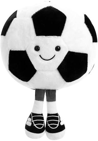 25 cm Giocattolo Calcio Peluche Farcito Giocattolo Pallone Giocattoli | Cuscino In Peluche Con Design Calcistico,Morbido e Imbottito per Bambini, Ragazze Ragazzi Regalo
