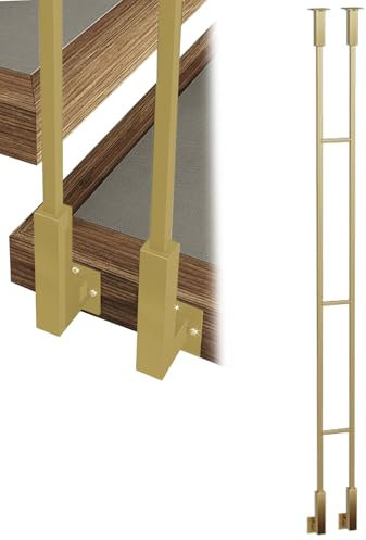 Poteau carré pour escaliers intérieur/extérieur - 244 - 40 cm - Support de balustrade - Pour escaliers, mezzanines et couloirs - Sécurité des enfants
