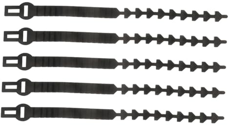 ROMISBABA Sangles D'attaches D'arbres en Caoutchouc Flexible 45x2x0,5 Cm pour Jardin, Lot De 5 Pièces, Liens Réglables pour Fixation Et Soutien des Branches Et Vignes, Solide Et Réutilisables