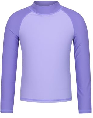 Mountain Warehouse T-Shirt Anti-UV Enfants - Protection UV, Manches Longues, Rashguard séchage Rapide, Maillots de Bain pour garçons et Filles - Printemps été, Plage | Haut de bain léger et à séchage rapide pour garçons et filles, protection contre le soleil avec coutures plates pour la plage