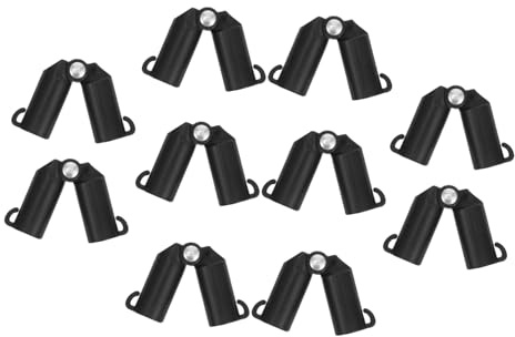 SHINEOFI 10 Piezas Clips de Conexión Ajustables para Enrejado de Plantas Unidades de Plástico para Soporte de Tomates y Trepadoras Accesorios de Jardinería para Invernadero Compatibles con