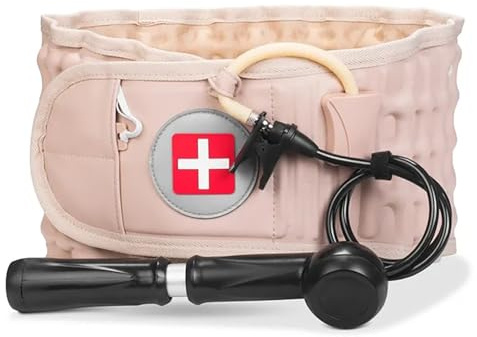 NEWFUN Fascia Lombare Supporto Schiena，Cintura Lombare，Fascia Per La Schiena，Supporto gonfiabile alla schiena, gonfiabile, per alleviare i dolori muscolari e prevenire, per la correzione della postura
