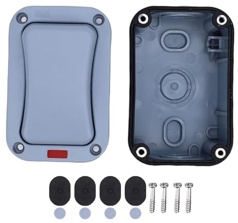 Aolidsive Interruptor de Luz para Exteriores, Interruptor Impermeable de Control único de 1 Unidad con Clasificación IP66 para Uso en Exteriores, Material ABS de Corriente de 20A
