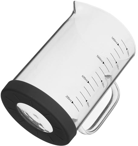 SHINEOFI Taza Mediciones 1500ml Asa con Ligera Vidrio y de Medidora Precisas Adecuado para Preparar Alimentos y Bebidas DIY