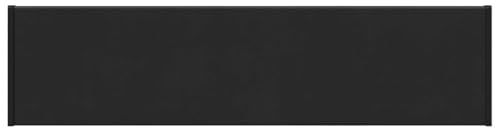 davanzale in PVC nero con venature del legno, 60 cm | Resistente all'umidità, ai graffi, facile da pulire, utilizzabile in interni ed esterni
