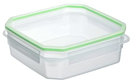 Tatay Tupper Hermético 10,8x10,8x6,6 cm Plástico Libre de BPA | Tupper Hermético | Capacidad 1,3 L | Lavavajillas, Microondas, Nevera y Congelador | Cierre Hermético | Tapa con Clip, Rojo