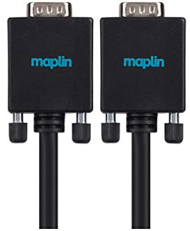 Maplin Premium Monitorkabel (VGA D-Sub-Stecker auf VGA D-Sub-Stecker männlich)