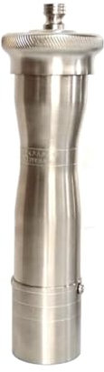 Chef Pepper Grinder, matt Nickel, Hand Made in Greece, 9.5 | 24cm. Ergonomic Design