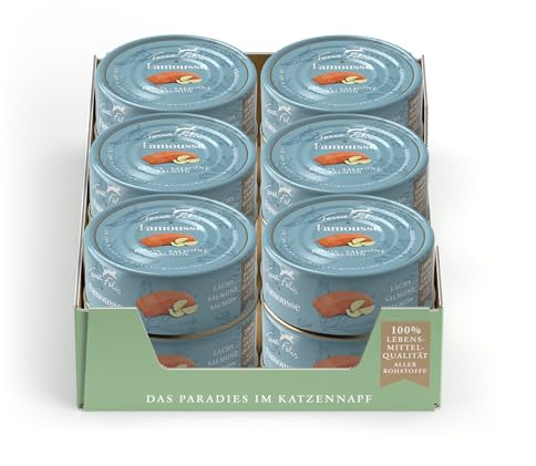 Terra Felis Salmone, Famousse cibo umido per gatti, 12x80g
