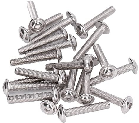 Pernos con Brida, Prevención Química Tornillos de Cabeza Semiesférica con Brida Empresa para la Construcción(M6 * 30MM)